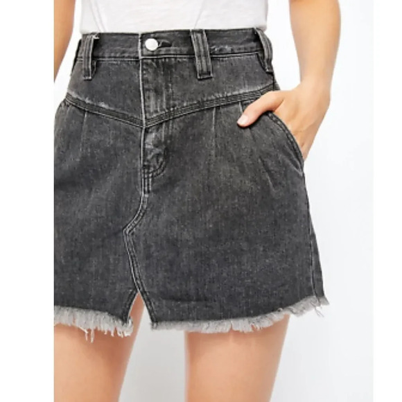 NWT Free People Sidecar Mini Skirt in Saratoga Blue - Picture 10 of 11